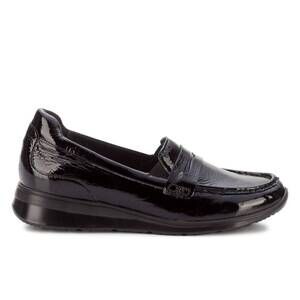 NEW ROS HOMMERSON women's dannon shoes in black crinkle patent